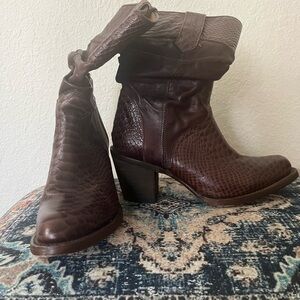 Brown Leather Women's Boots